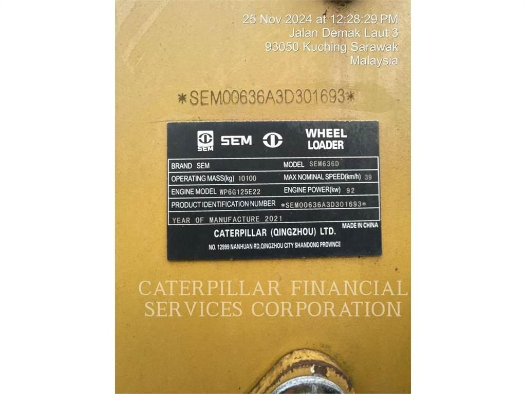 SEM MACHINERY SEM636D Фронтальные погрузчики