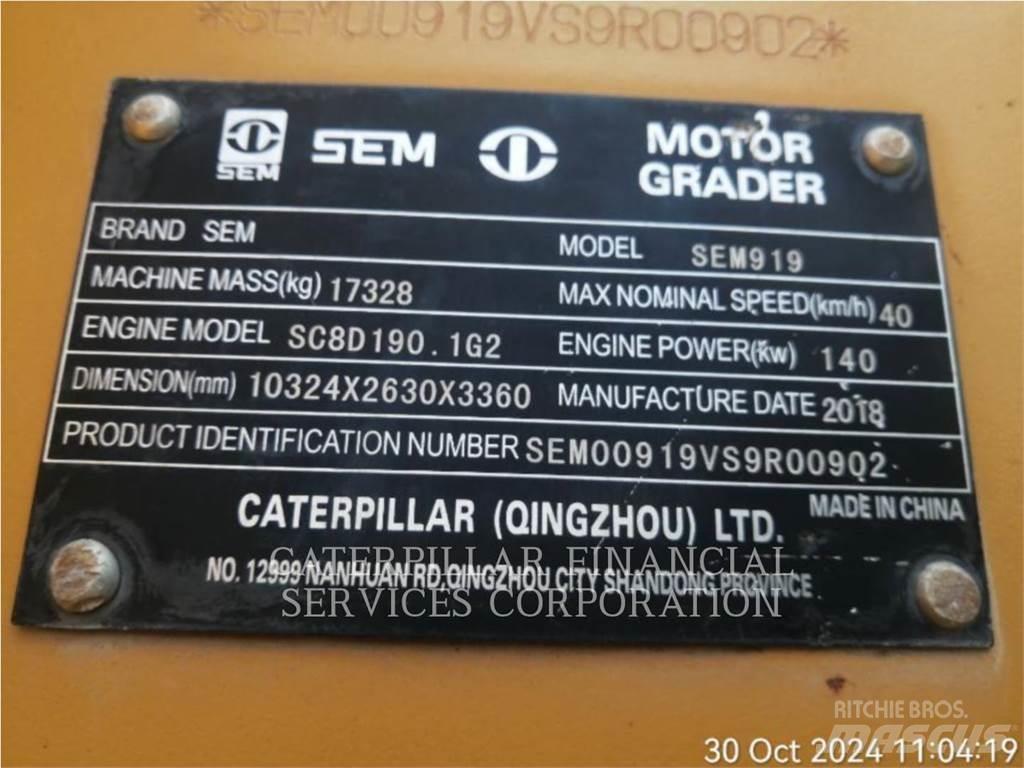 SEM MACHINERY SEM919 Грейдеры