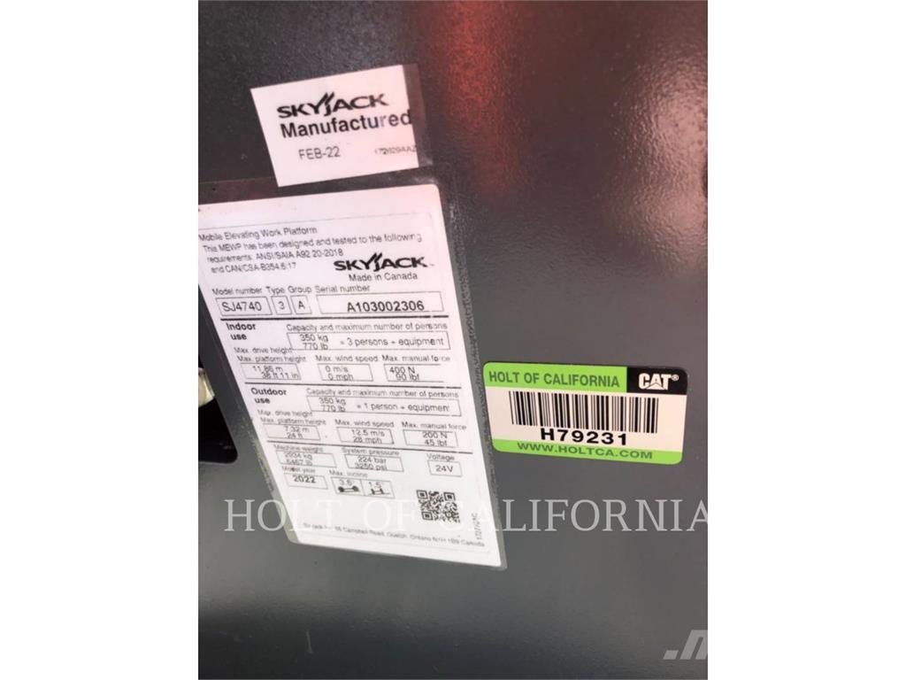 Skyjack SCISSOR40E Ножничные подъемники