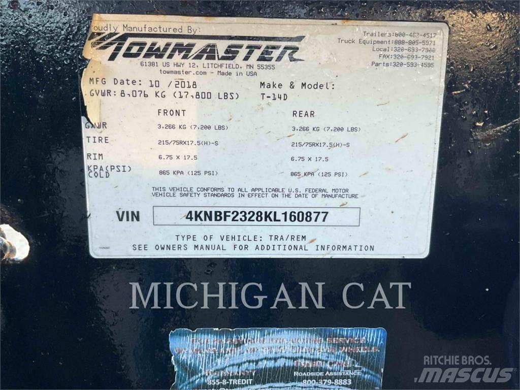 TOWMASTER T-14D 18 Прочие прицепы