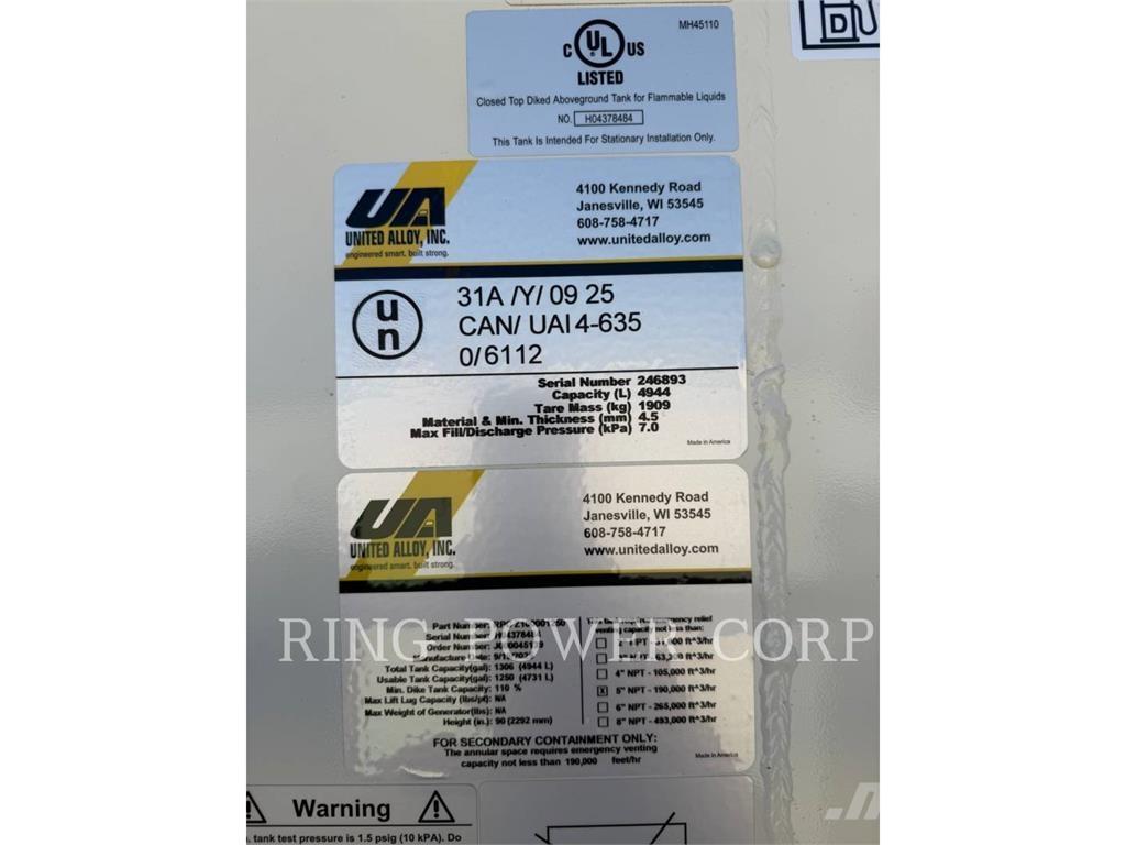 United 1250 GALLON Строительная техника - Другие