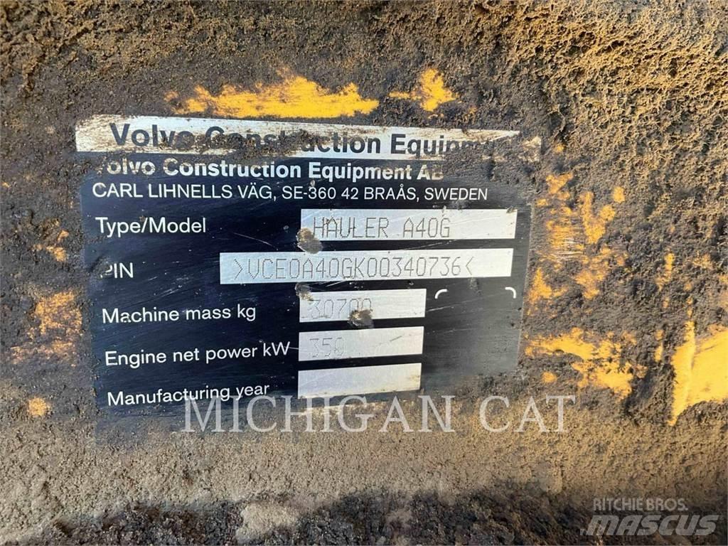 Volvo A40G Шарнирно-сочленённые самосвалы