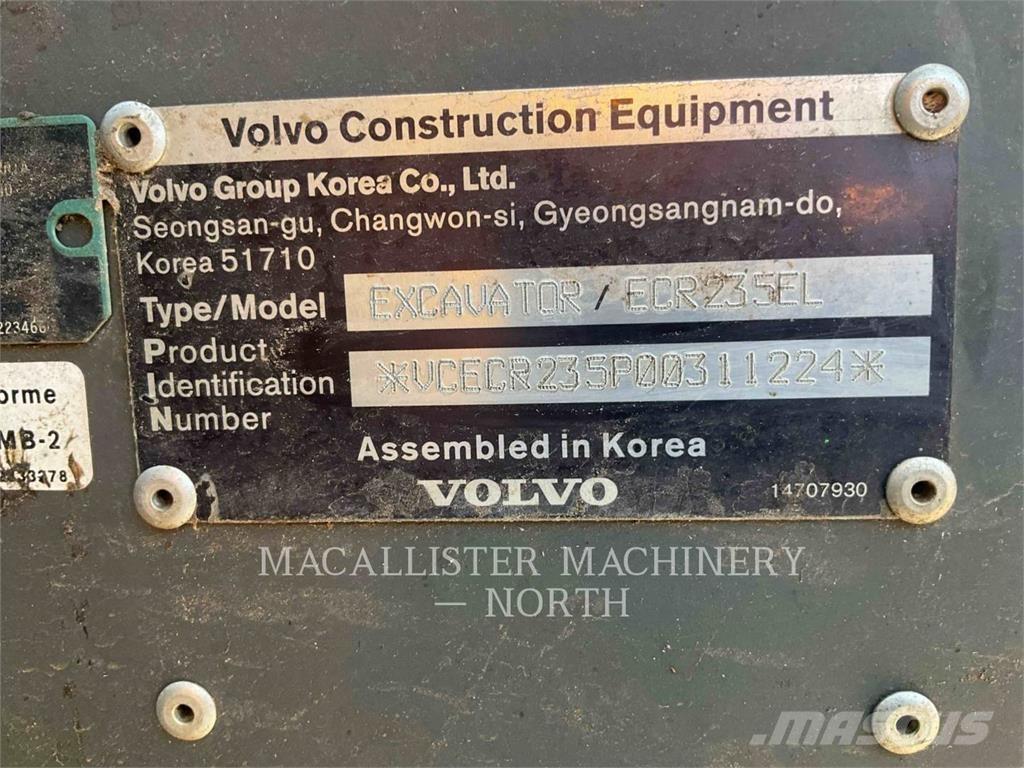 Volvo ECR235EL Гусеничные экскаваторы