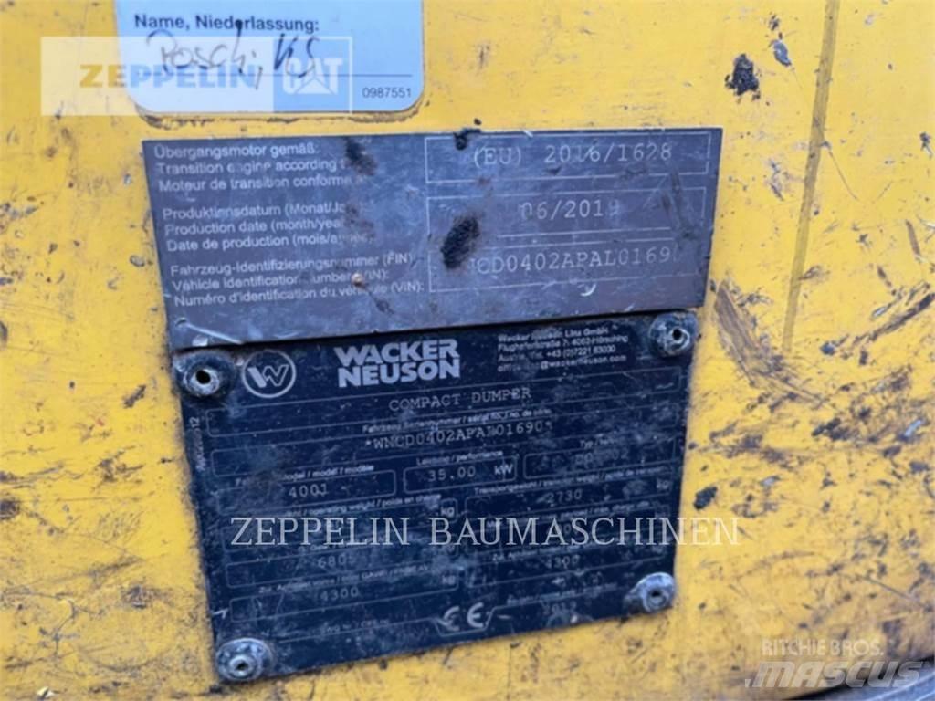 Wacker 4001 Шарнирно-сочленённые самосвалы