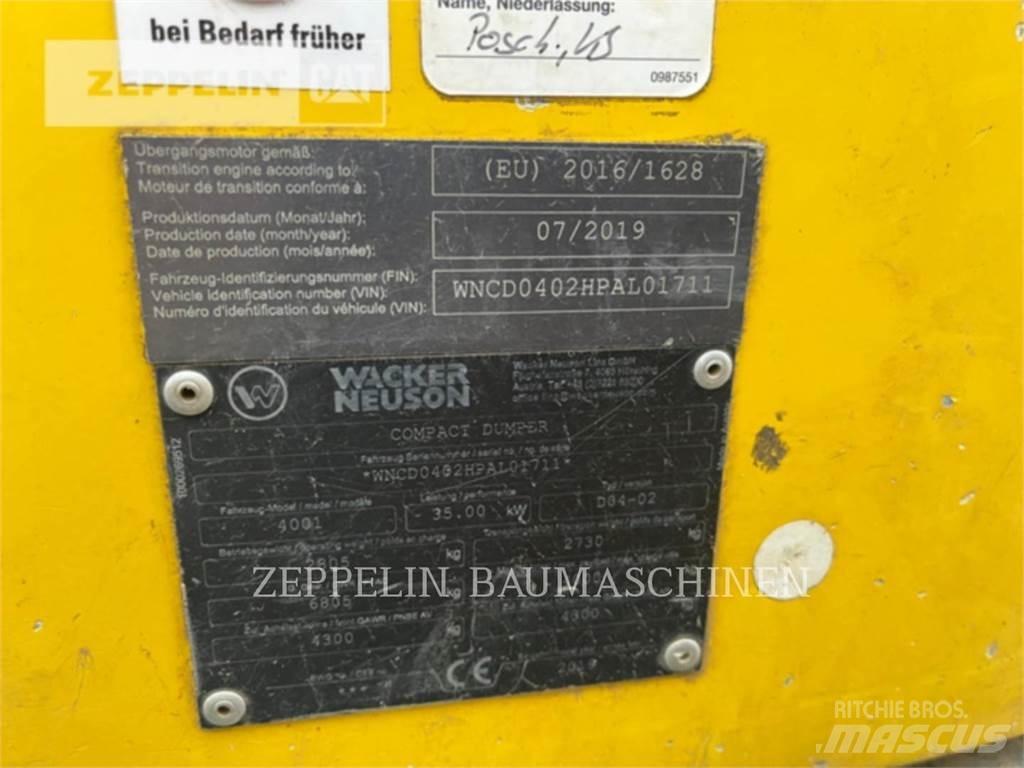 Wacker 4001 Шарнирно-сочленённые самосвалы