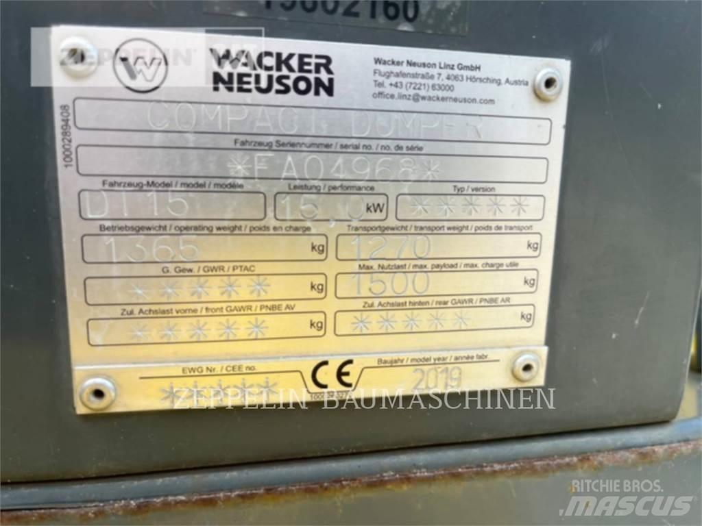 Wacker DT15 Шарнирно-сочленённые самосвалы