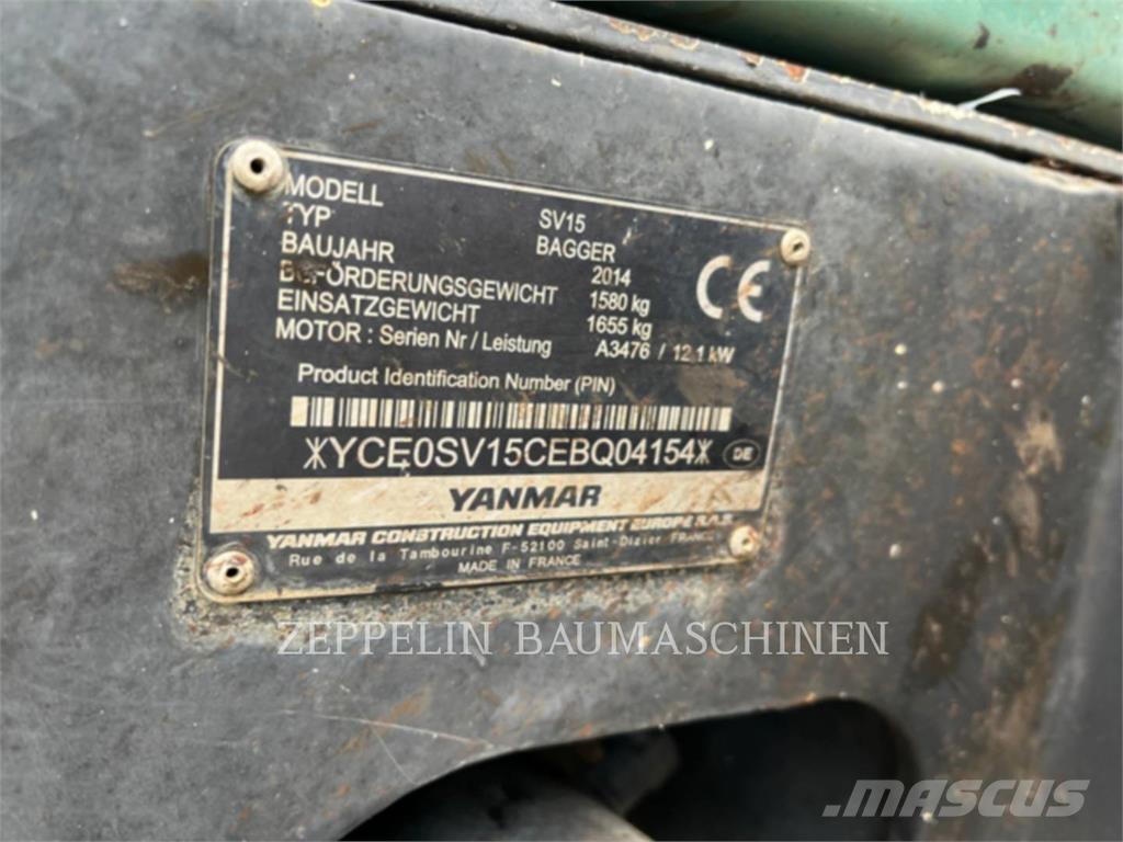 Yanmar SV15 Гусеничные экскаваторы