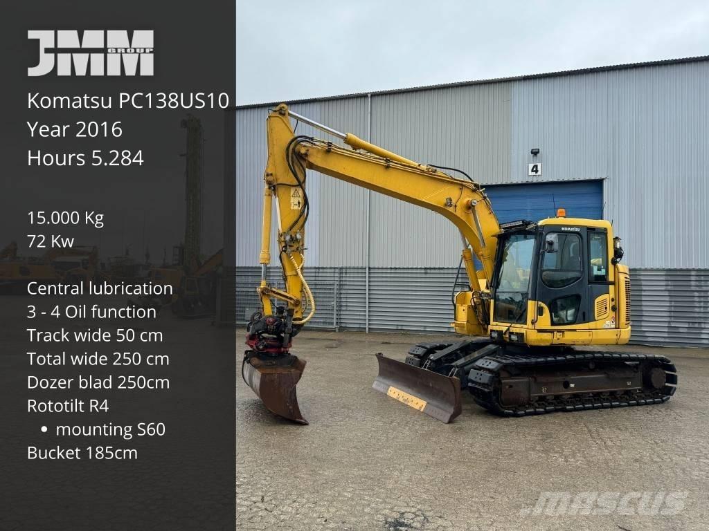Komatsu PC 138 US-10 Гусеничные экскаваторы