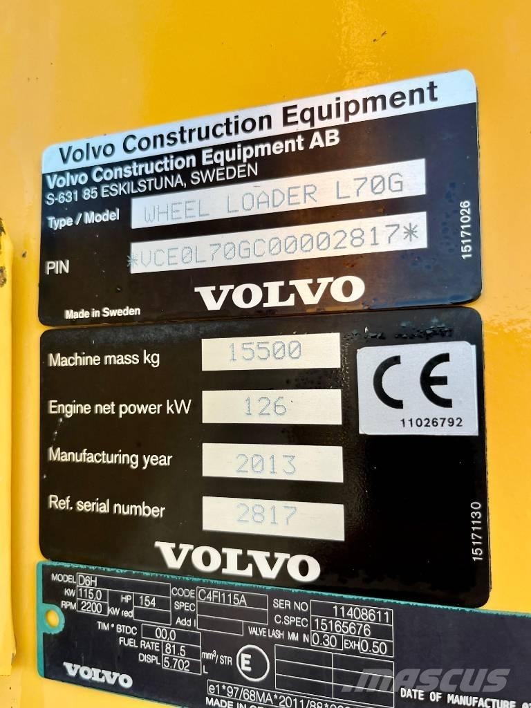 Volvo L 70 G Фронтальные погрузчики