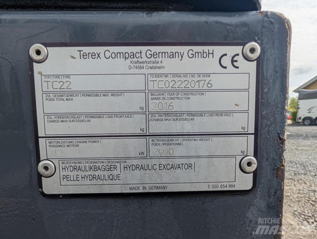 Terex TC 22-2 Гусеничные экскаваторы