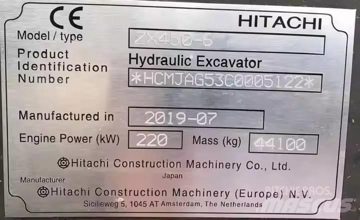 Hitachi ZX450H Гусеничные экскаваторы