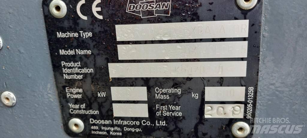 Doosan DX140LCR-5 Гусеничные экскаваторы