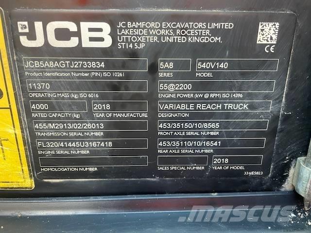 JCB 540-140 Телескопические погрузчики