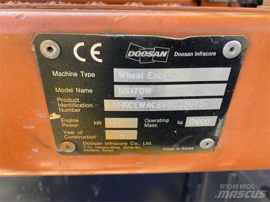 Doosan DX 170 W Колёсные экскаваторы