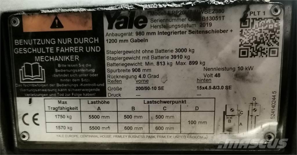 Yale ERP20VT MWB Электропогрузчики