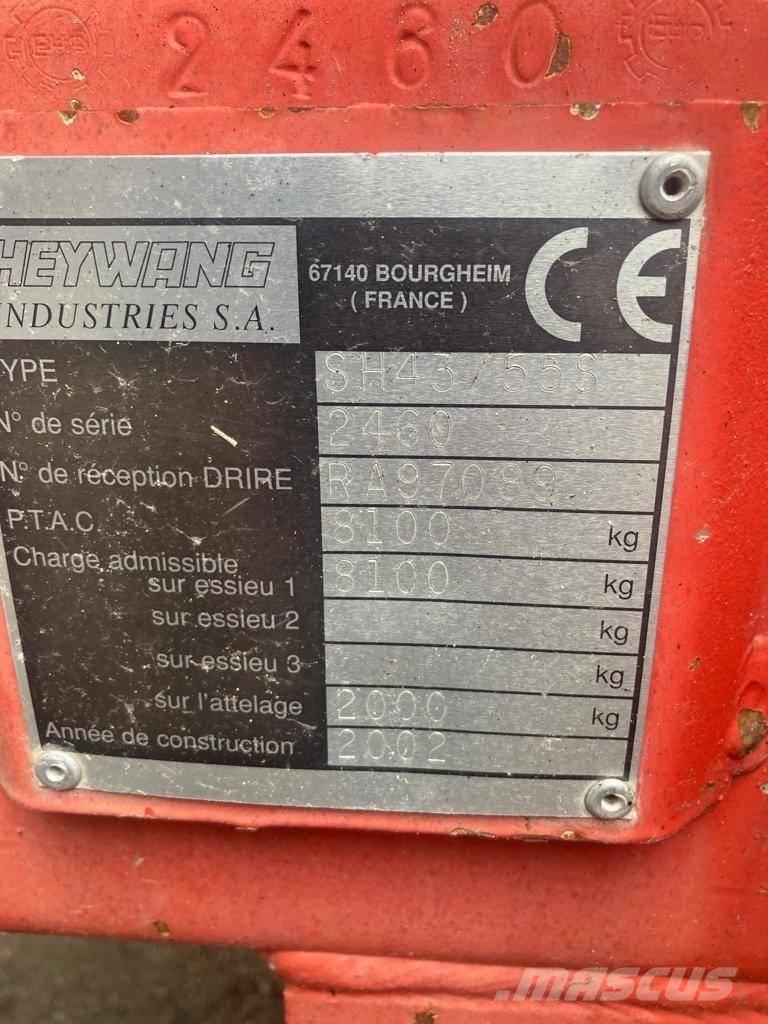 Heywang SH 43/55 S Разбрасыватели органических удобрений