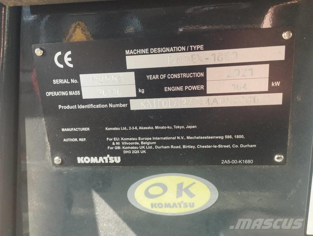 Komatsu D 65 EX-18 Гусеничные бульдозеры