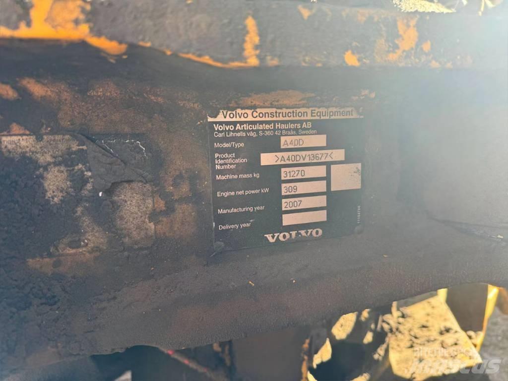 Volvo A 40 D Шарнирно-сочленённые самосвалы