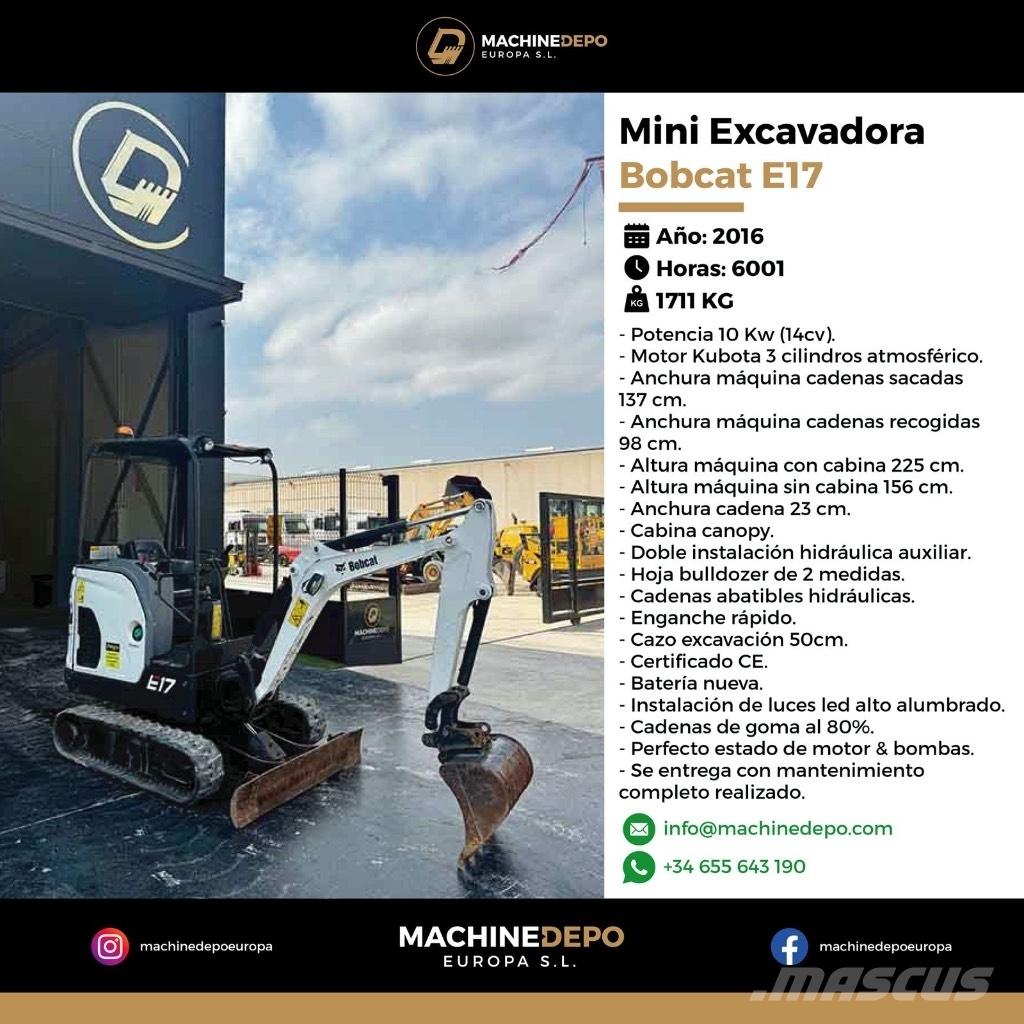 Bobcat E 17 Мини-экскаваторы