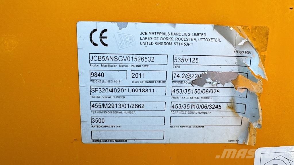 JCB 535-125 Hiviz Телескопические погрузчики