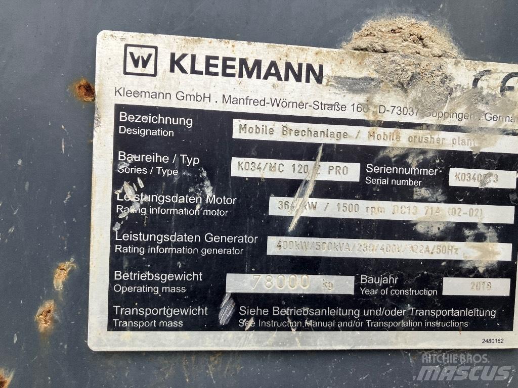 Kleemann MC 120 Z Мобильные дробилки