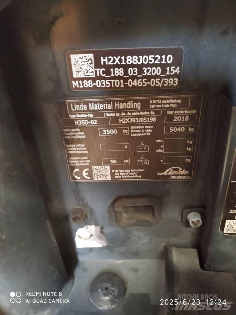 Linde H 35 D Дизельные погрузчики