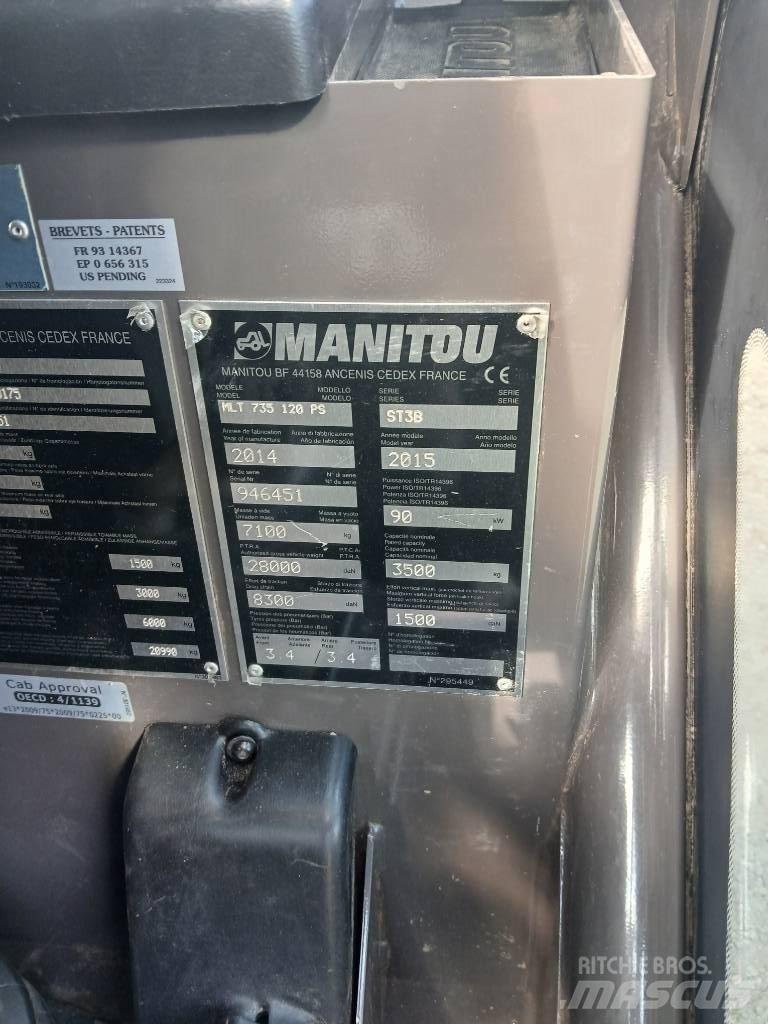 Manitou MLT 735-120 Сельскохозяйственные телескопические погрузчики