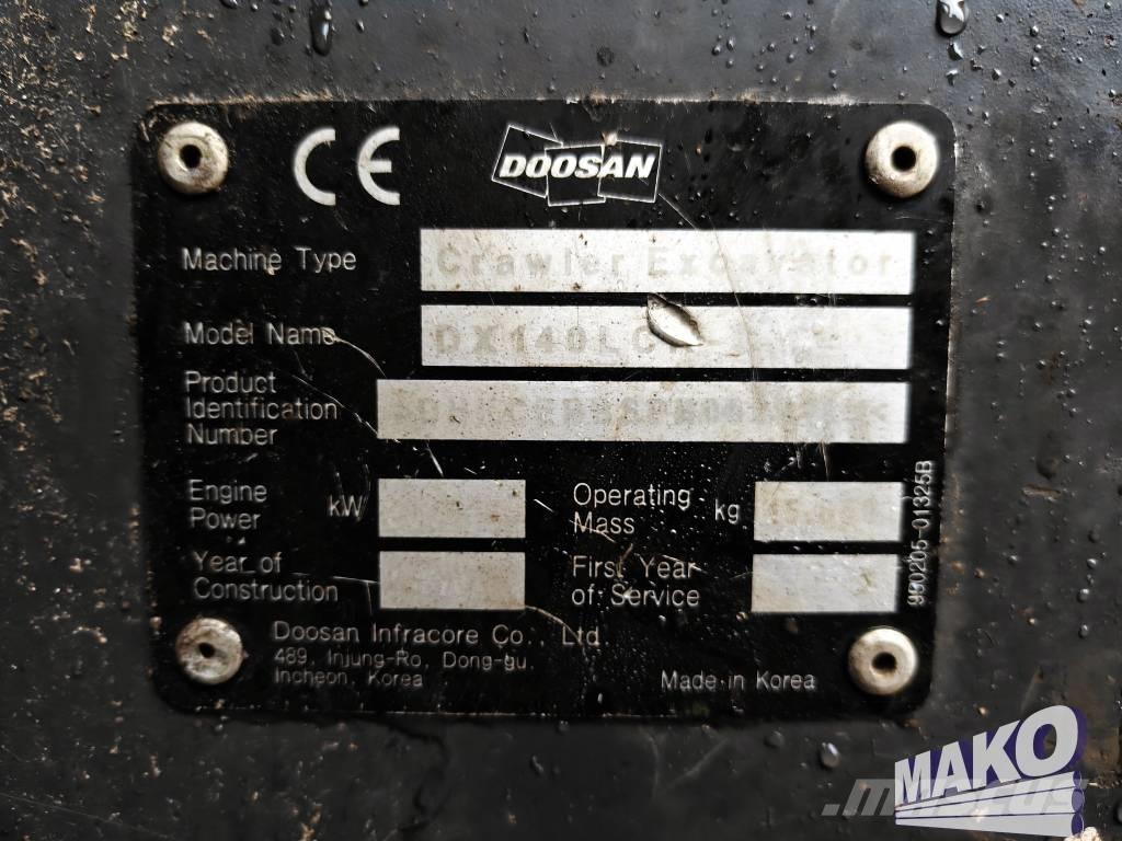 Doosan DX 140 LCR Гусеничные экскаваторы