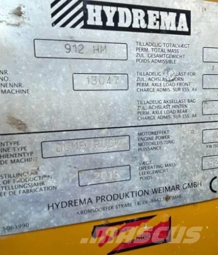 Hydrema 912 HM Шарнирно-сочленённые самосвалы