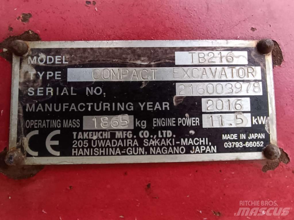 Takeuchi TB216 Строительная техника - Другие