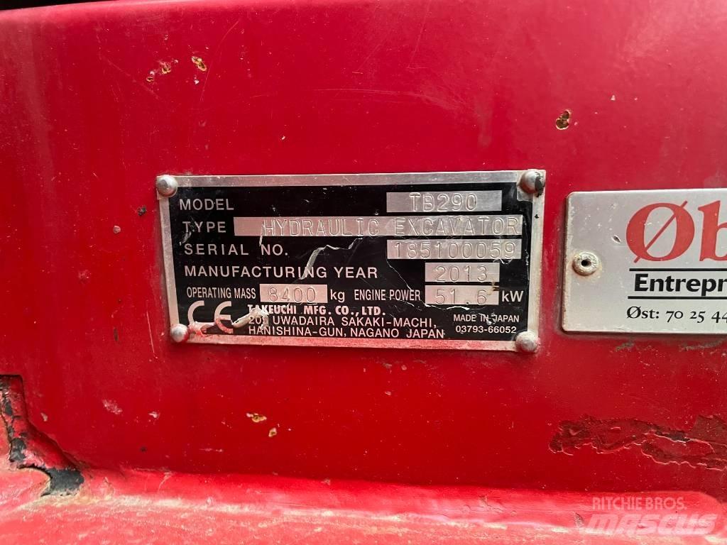 Takeuchi TB290 Малые экскаваторы 7т-12т