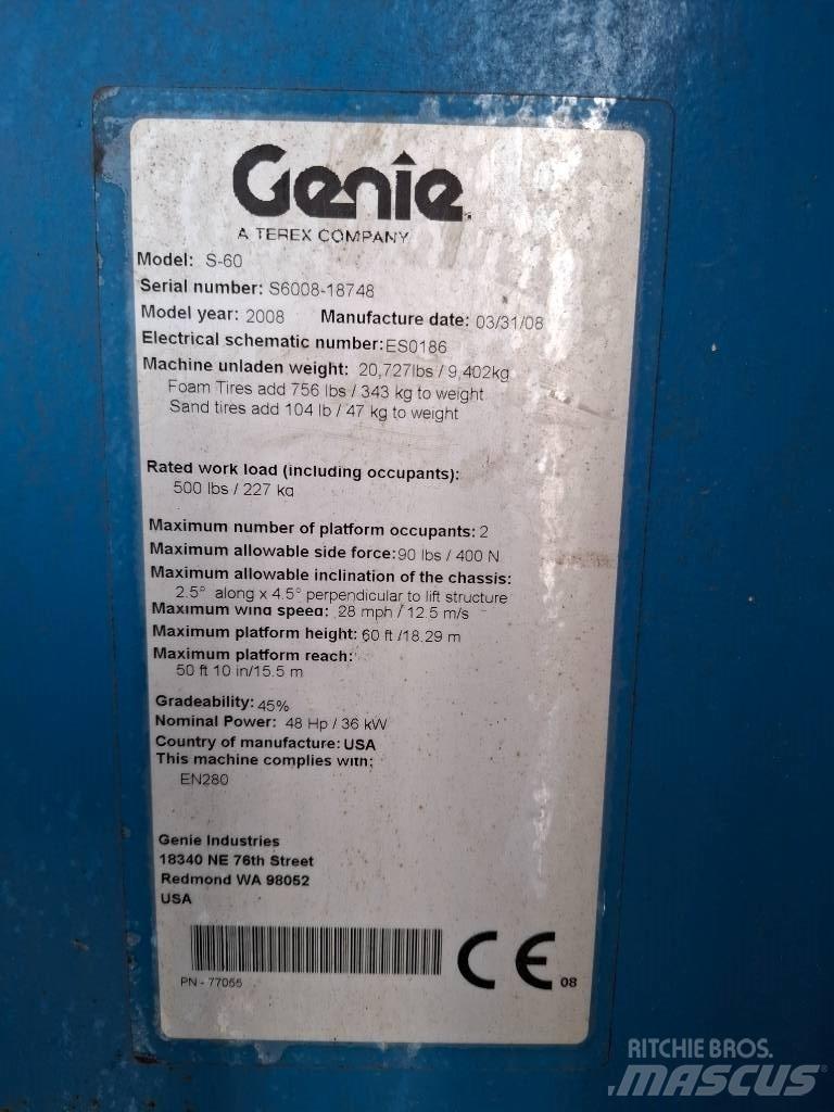 Genie S 60 Телескопические подъемники