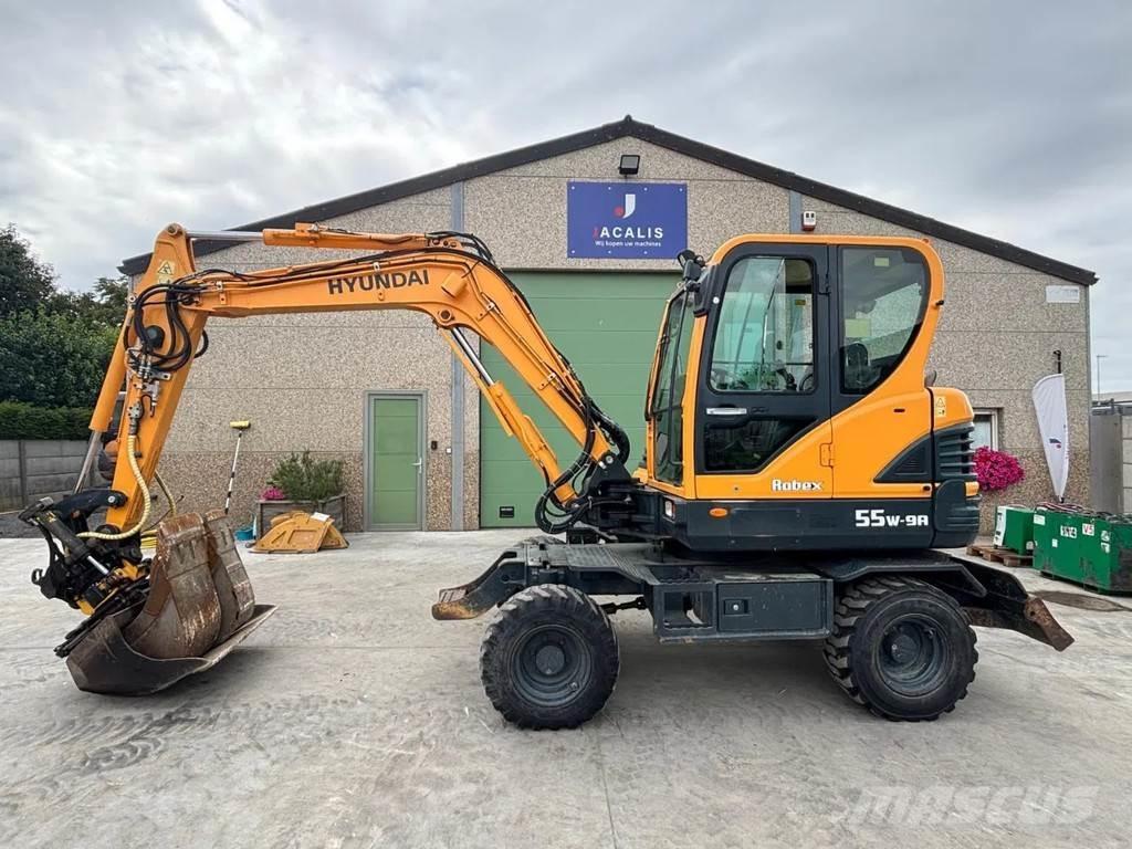 Hyundai R55W-9A Колёсные экскаваторы