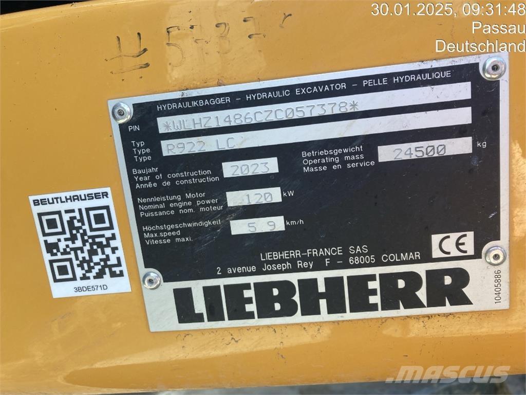 Liebherr R922 Гусеничные экскаваторы