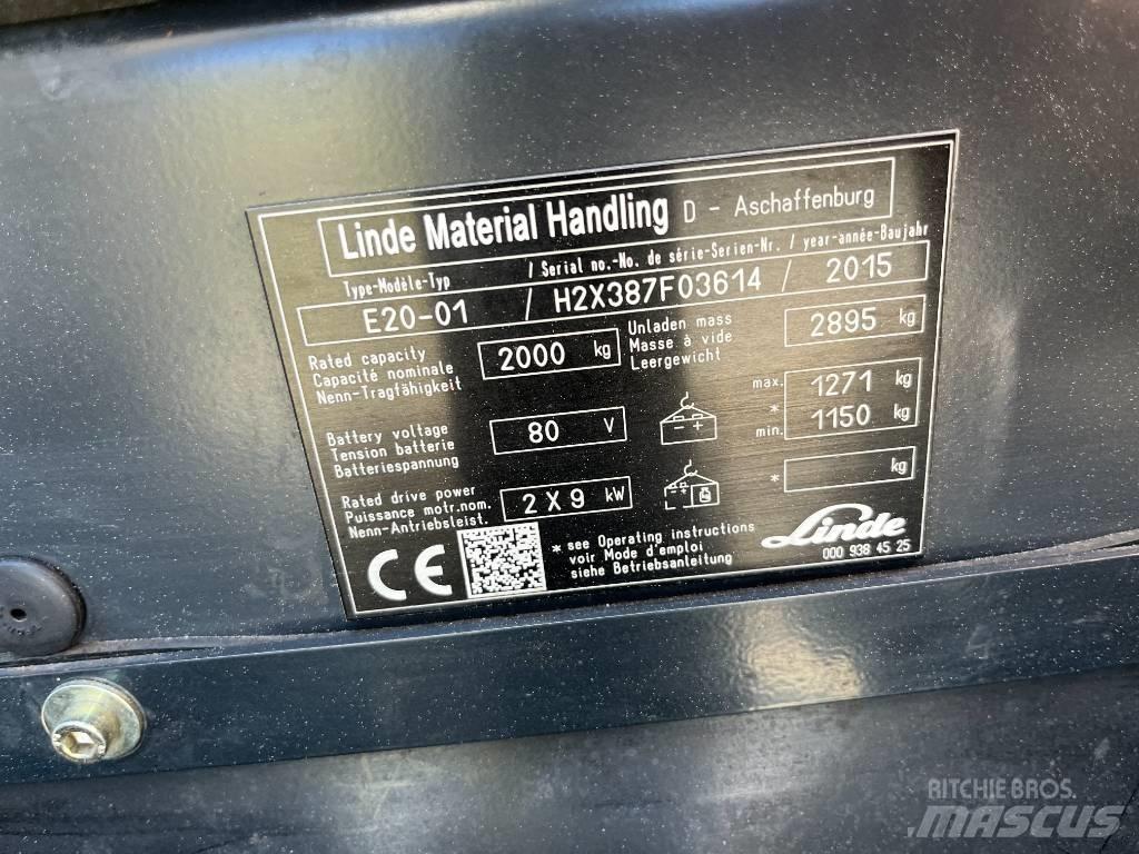 Linde E20-01 Электропогрузчики