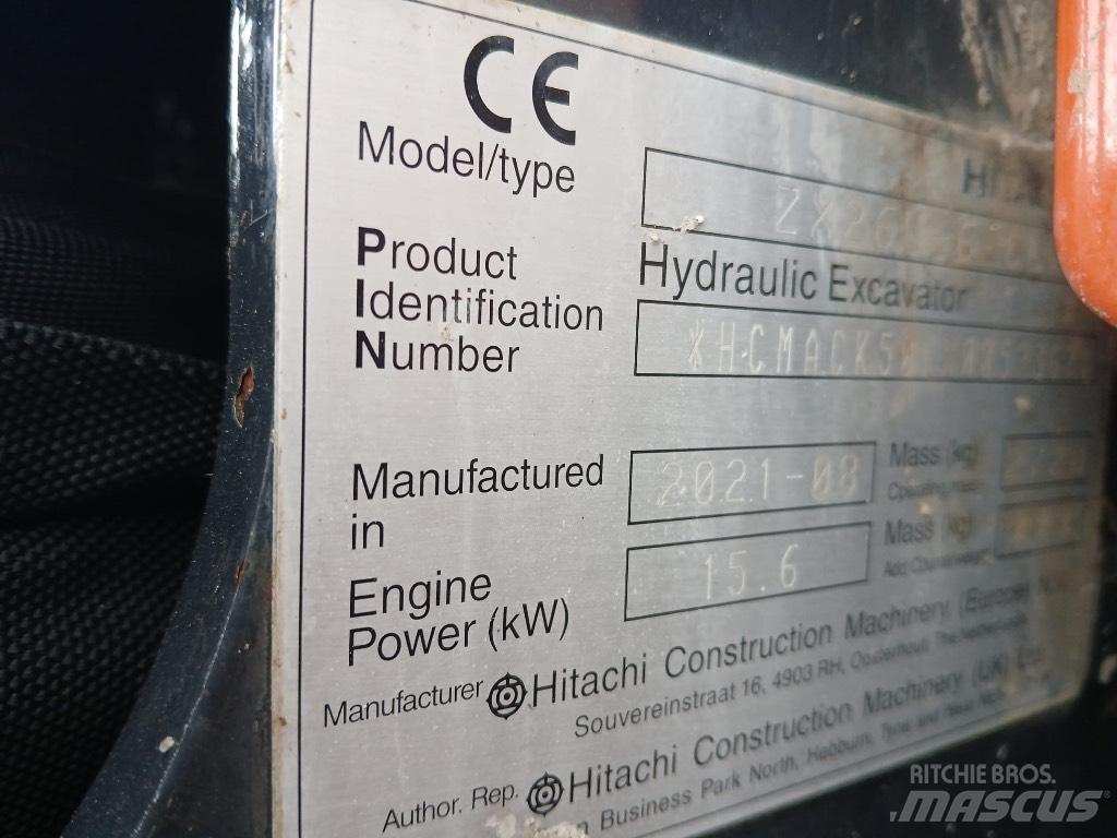 Hitachi ZX 26 U-6 Мини-экскаваторы