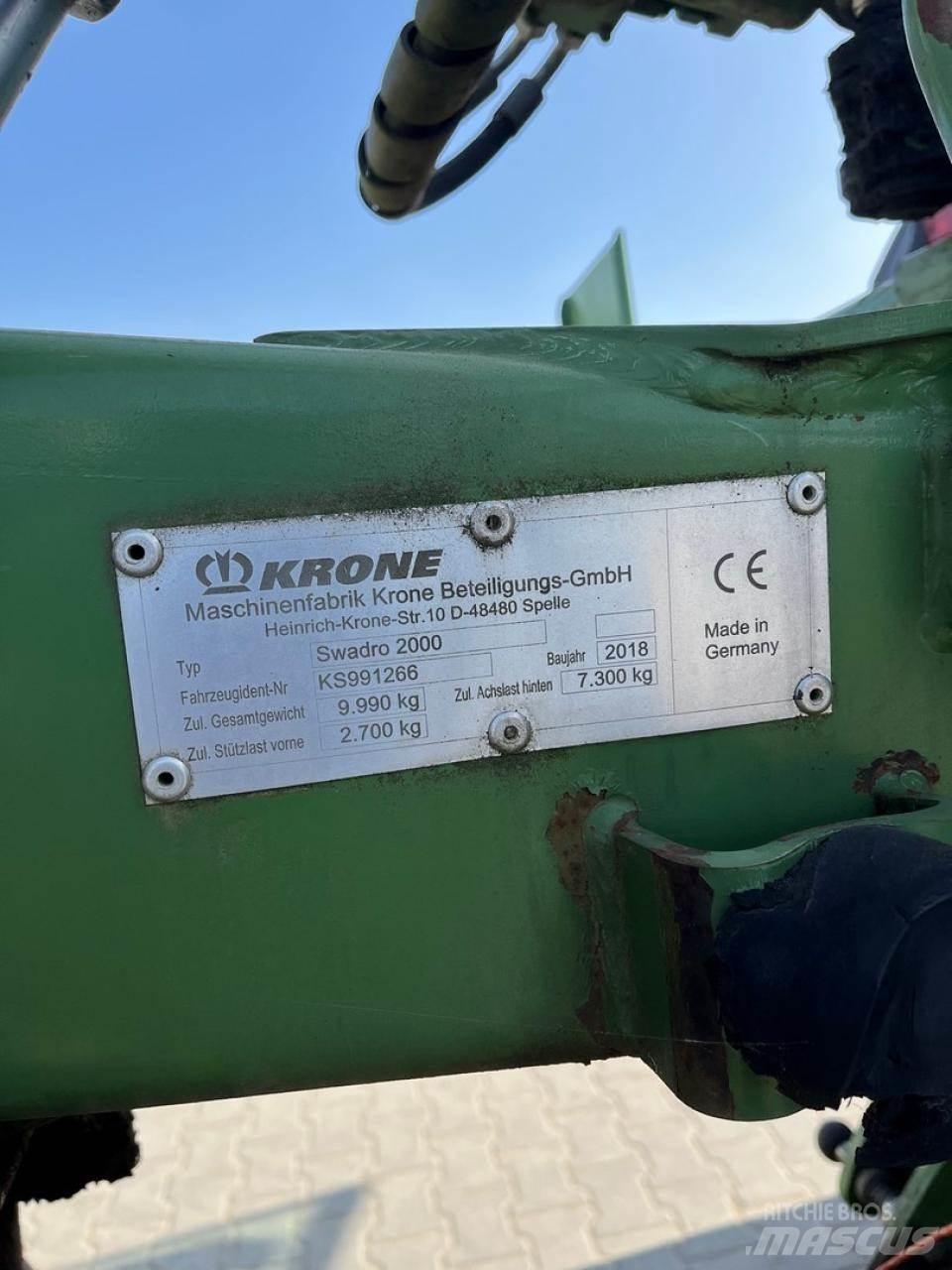 Krone Swadro 2000 Рядковые косилки