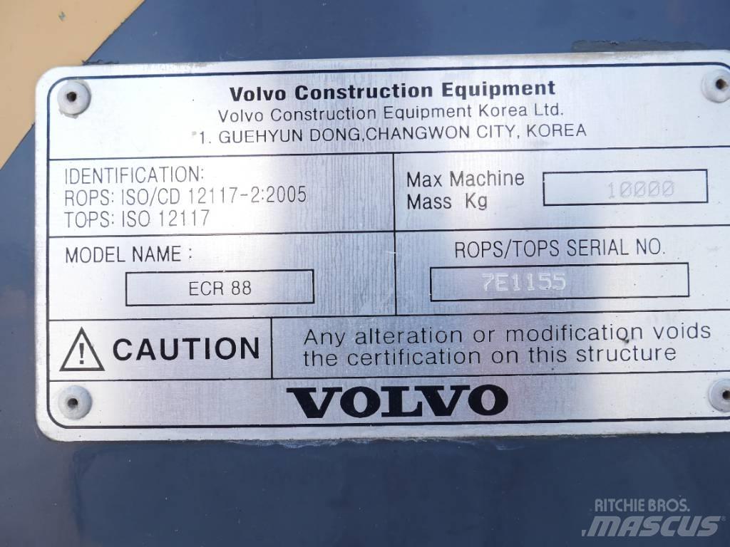 Volvo ECR 88 Малые экскаваторы 7т-12т