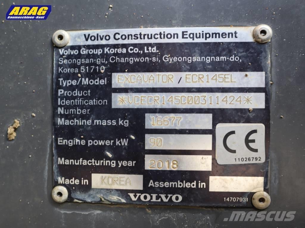 Volvo ECR 145 EL Гусеничные экскаваторы