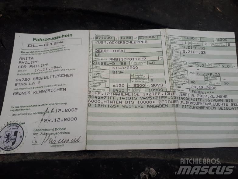 John Deere 8110 Трактора