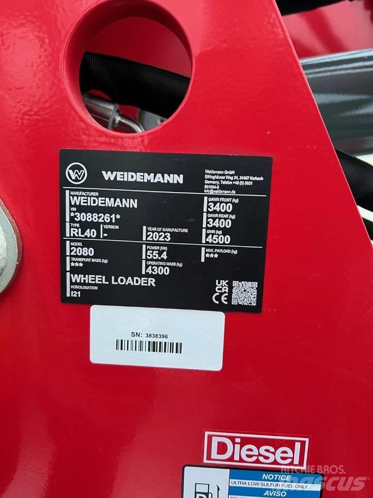 Weidemann 2080 Фронтальные погрузчики