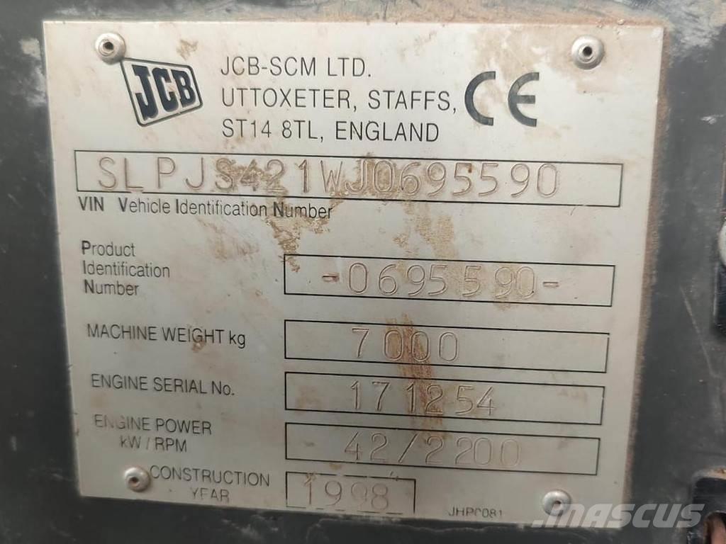 JCB JS70 Малые экскаваторы 7т-12т