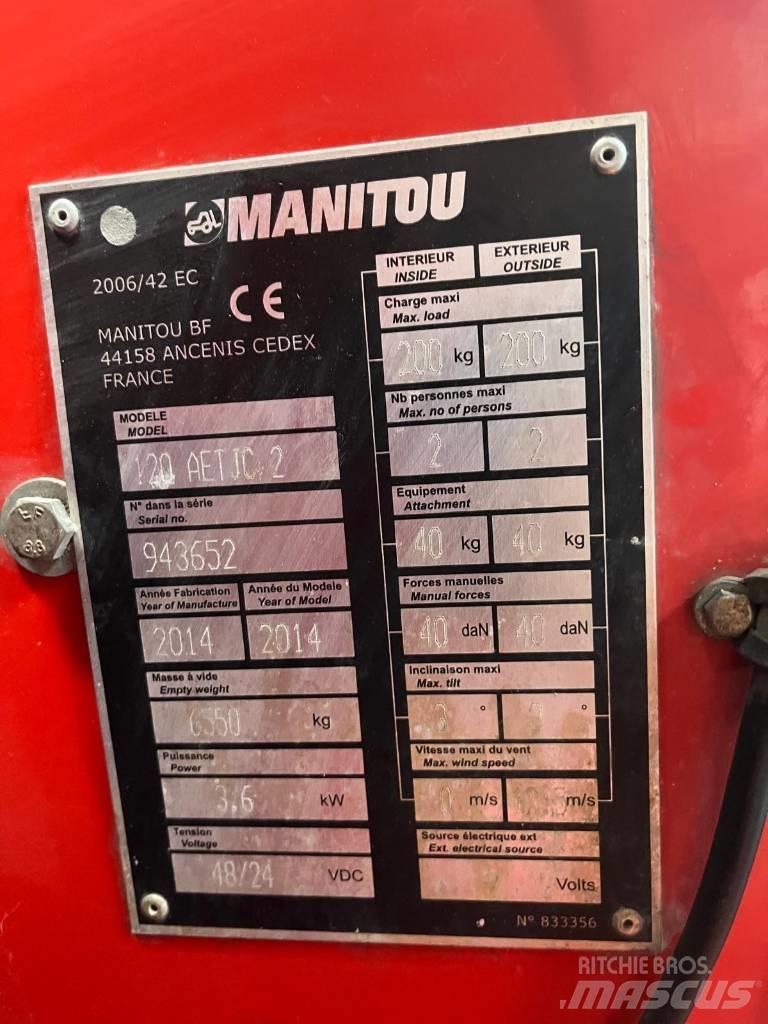 Manitou 120 AET JC Коленчатые подъемники