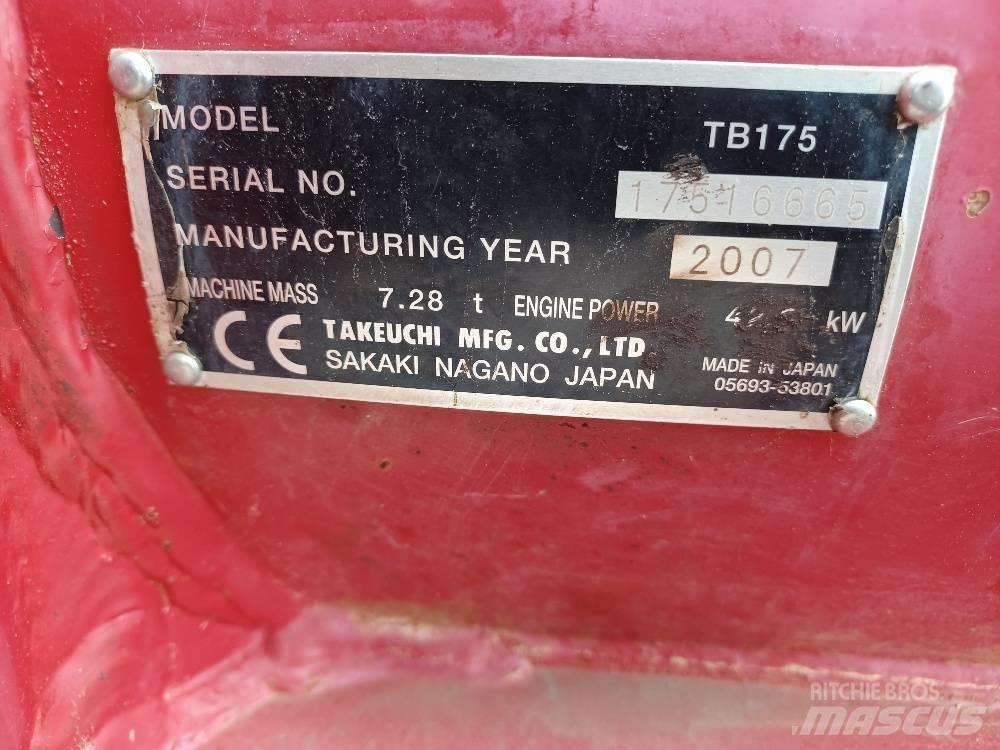 Takeuchi TB175 Малые экскаваторы 7т-12т