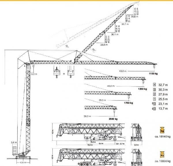 Liebherr 63 K Башенные краны