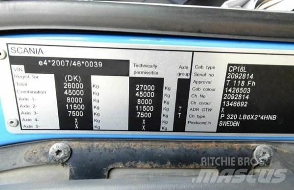 Scania P320 + Effer Автомобильные краны