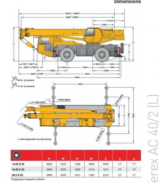 Terex AC40-2L Автомобильные краны