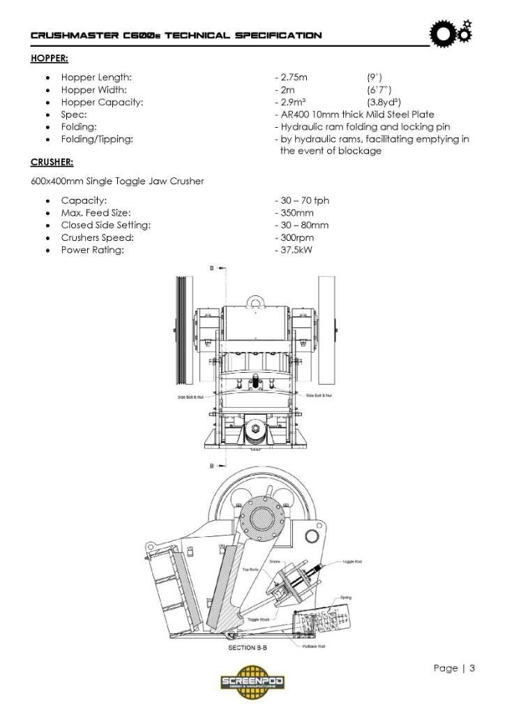 Screenpod C600 Мобильные дробилки