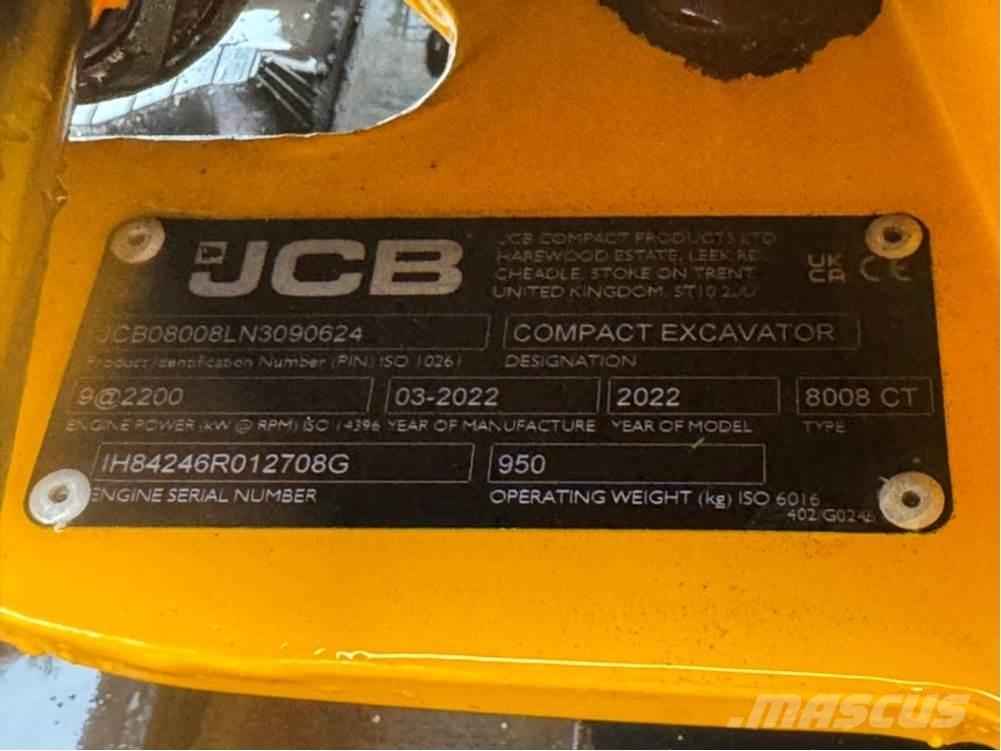 JCB MICRO 8008 Мини-экскаваторы
