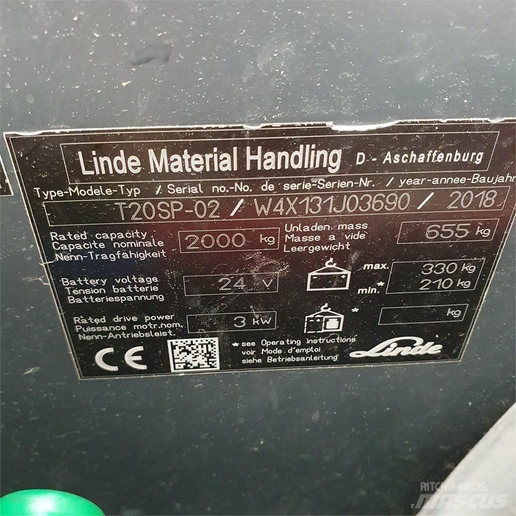 Linde T20SP-lang Ручные электрические тележки